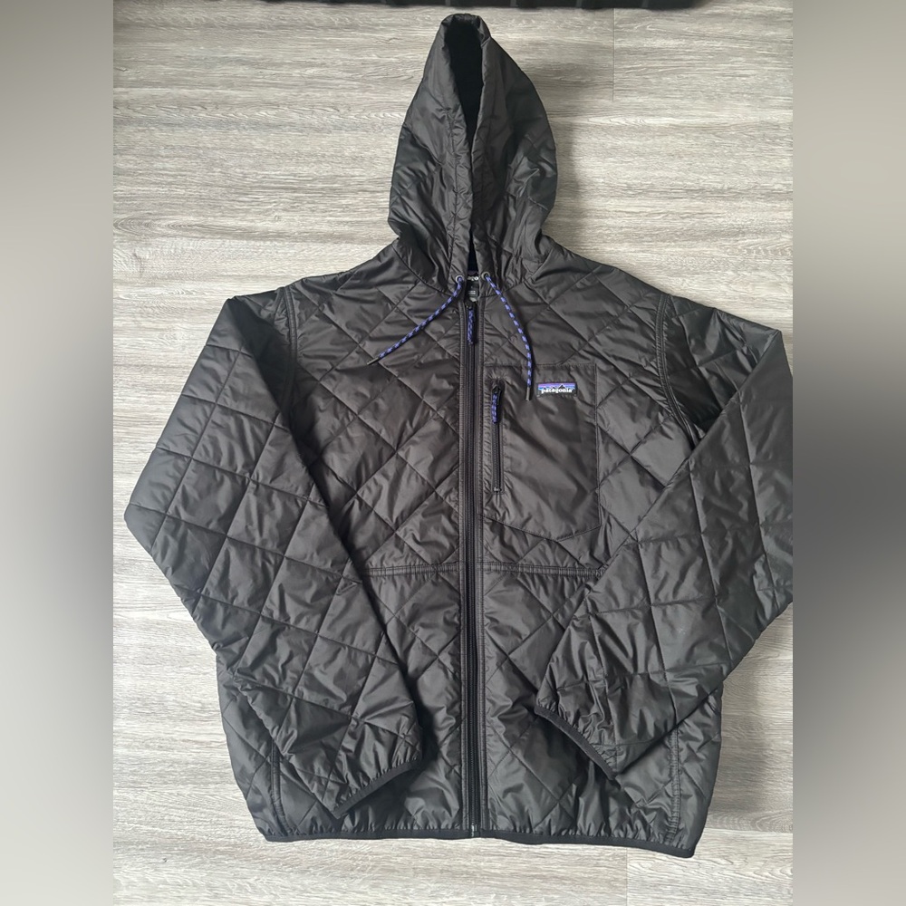 Patagonia Mens Bomber Jacket - Black - Size Large
